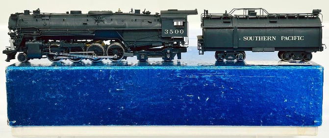 Balboa Models Brass HO Scale Southern Pacific B - 1 Berkshire 2 - 8 - 4 Locomotive and Tender Boxed