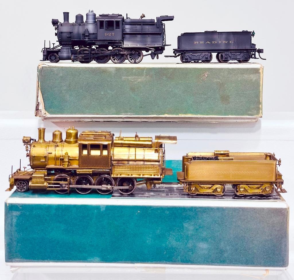 Gem Models Brass HO Scale EH - 105 Reading Class 15C 2-8-0 Consolidated Locomotive and Tender Boxed (1 of 7)