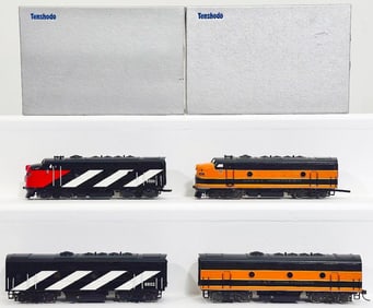 Tenshodo Brass HO Scale EMD F - 9 Diesel Loco Boxed X2