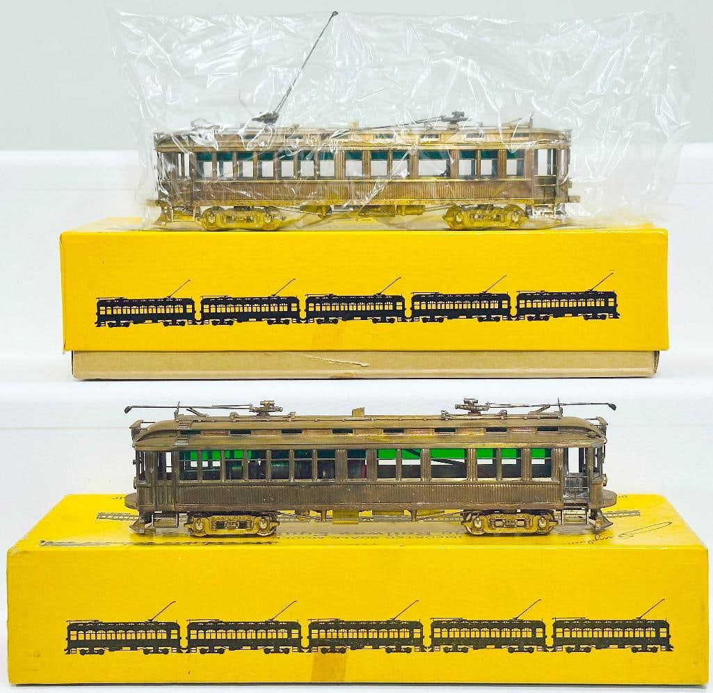 E. Suydam Brass HO Scale Pacific Electric Ten 1032 Class Wood Interurban Coach 55 feet Boxed X2 (1 of 8)