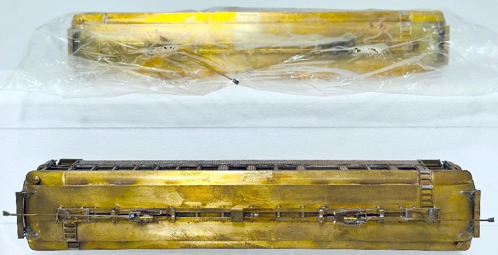 E. Suydam Brass HO Scale Pacific Electric Ten 1032 Class Wood Interurban Coach 55 feet Boxed X2 - 5