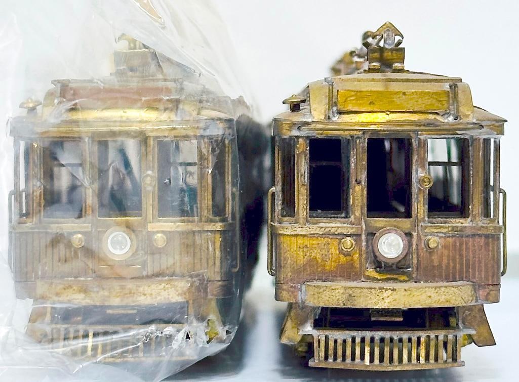 E. Suydam Brass HO Scale Pacific Electric Ten 1032 Class Wood Interurban Coach 55 feet Boxed X2 - 6