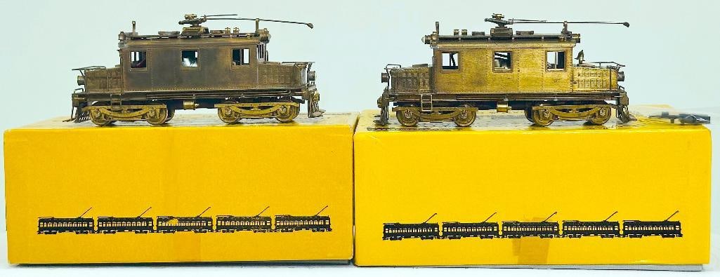 E. Suydam Brass HO Scale Pacific Electric Steeple Cab Boxed X2: E. Suydam Brass HO Scale Pacific Electric Steeple Cab Boxed X2, each in C7 or better and each with its original box. Each one of these units does not operate.