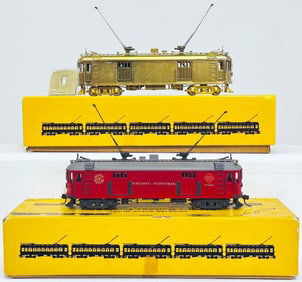 E. Suydam Brass HO Scale Wood Box Motor Boxed X2