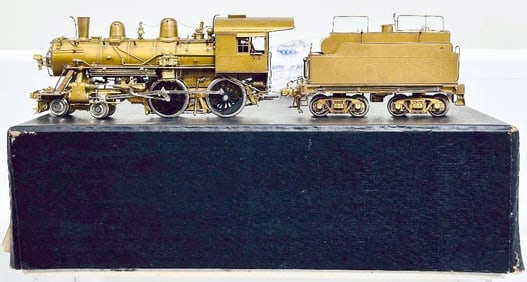 Hallmark Models Brass HO Scale Frisco 182 - 187 Class 4 - 4 - 0 Locomotive and Tender Boxed