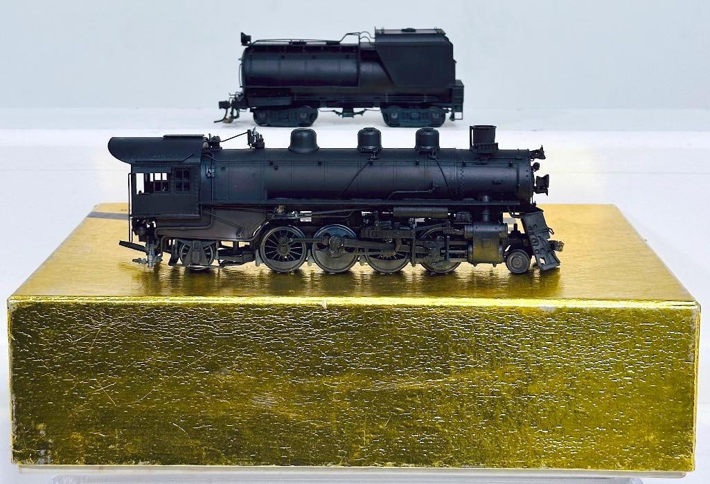 Master Series Brass HO Scale Union Pacific MK - 6 Mikado 2 - 8 - 2 Locomotive and Tender Boxed: Master Series Brass HO Scale Union Pacific MK - 6 Mikado 2 - 8 - 2 Locomotive and Tender Boxed, in C7 or better and with its original box. This item does not operate.