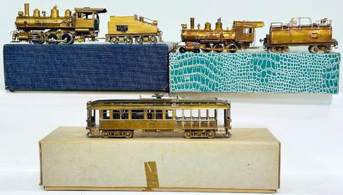 United Models Brass HO Scale Omaha CS&PM&O No 23 0-6-0 Locomotive and Tender Boxed/Pacific Fast Mail