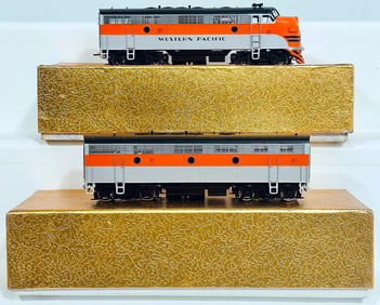 Oriental Limited Samhongsa Brass HO Scale EMD F7A 1500HP Western Pacific Freight Painted Phase I Box