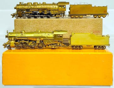 Sunset Models Samhongsa Brass HO Scale Santa Fe 4-8-2 3700 Class Locomotive and Tender Boxed