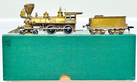 United Models Brass HO Scale V&T Reno No. 11 4 - 4 - 0 Locomotive and Tender Boxed