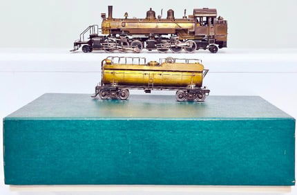 Northwest ShortLine Brass HO Scale No. 11 2 - 6 - 6 - 2 Mallet Locomotive and Tender Boxed