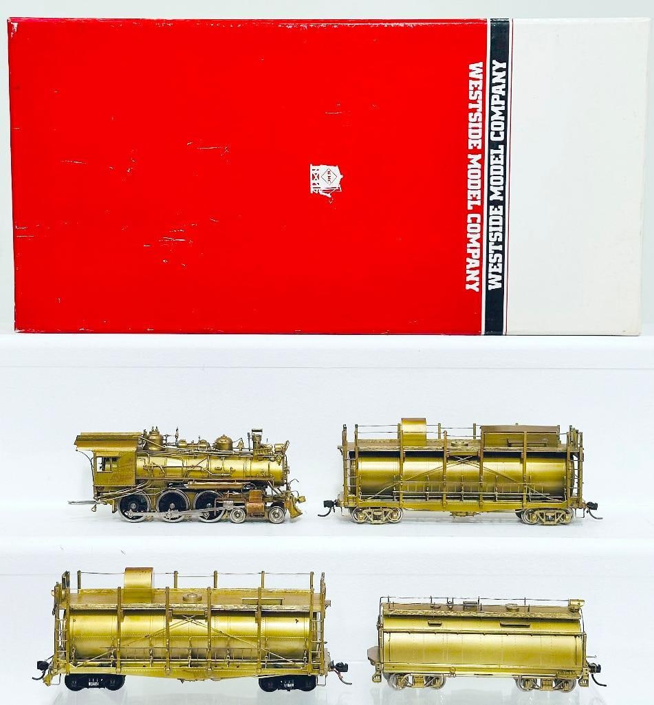 Westside Model Samhongsa Brass HO Scale Southern Pacific Fire Train Boxed: Westside Model Samhongsa Brass HO Scale Southern Pacific Fire Train Boxed, in C7 plus and with its original box. The Locomotive is operational.