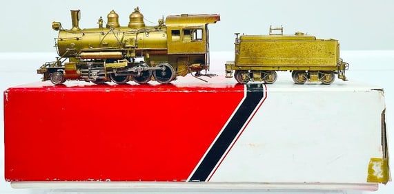 Westside Model Samhongsa Brass HO Scale Sierra #24 2 - 8 - 0 Locomotive and Tender Boxed