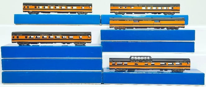 Balboa Models Brass HO Scale Eight (8) Assorted Great Northern Passenger Cars Boxed