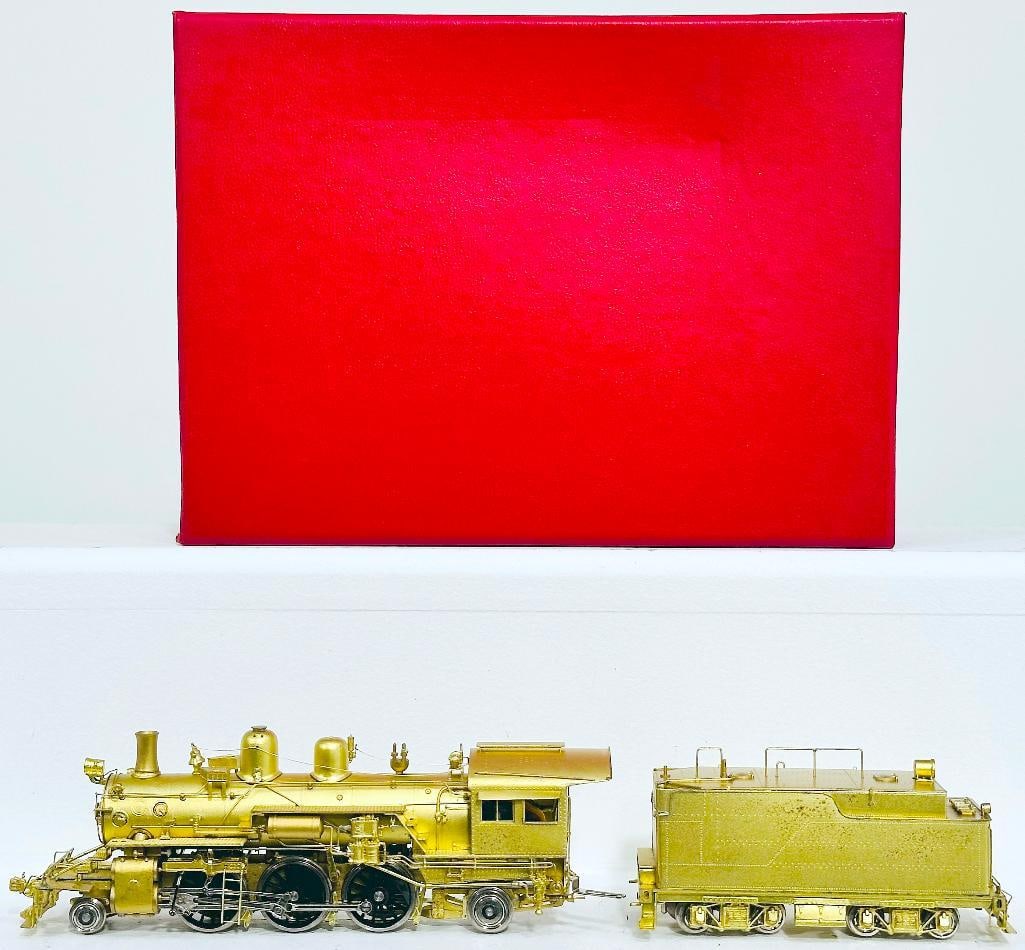 Key Imports Samhongsa Brass HO Scale 1050 Class 2 - 6 - 2 Prairie Locomotive and Tender Boxed (1 of 7)