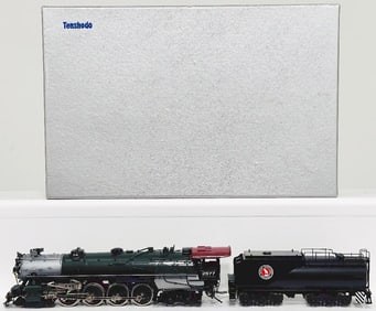 Tenshodo Crown Brass HO Scale Great Northern 4 - 8 - 4 Class S - 2 Locomotive and Tender Boxed