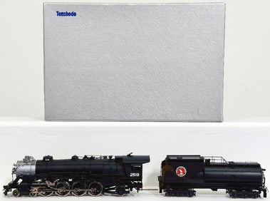Tenshodo Crown Brass HO Scale Great Northern 4 - 8 - 2 Class P - 2 Locomotive and Tender Boxed