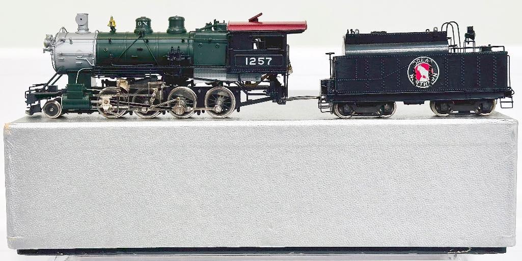 Tenshodo Crown Brass HO Scale Northern 2 - 8 - 0 Class F - 8 Locomotive and Tender Boxed (1 of 7)