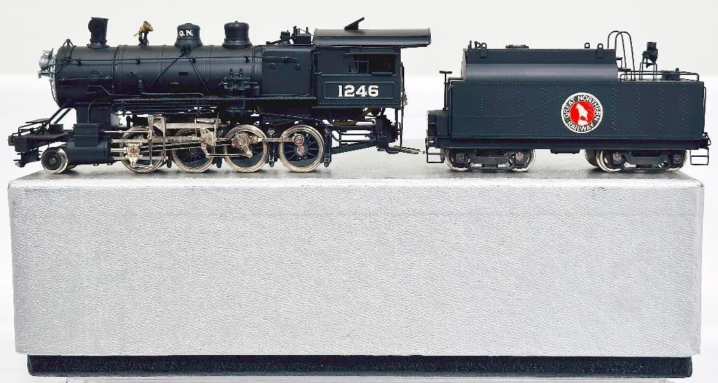 Tenshodo Brass HO Scale Great Northern 2 - 8 -0 Class F - 8 Locomotive and Tender Boxed (1 of 7)