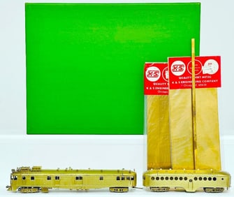 Overland Models Ajin Precision Brass HO Scale Union Pacific McKeen #M - 24 and Trailer Boxed