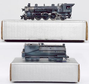 Tenshodo Brass HO Scale Southern Pacific 4 - 6 - 2 Locomotive Class P - 5 and Tender Boxed