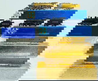 Balboa Models Brass HO Scale Santa Fe 9000 0 - 6 - 0 Locomotive and Tender/Oriental Limited Brass HO