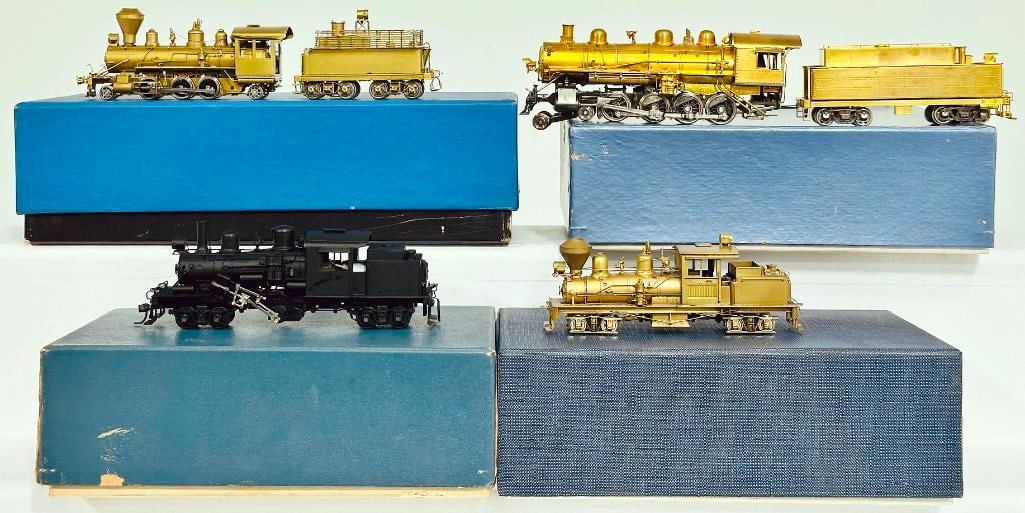 Pacific Fast Mail Brass HO Scale Rayonier 2 - 6 - 2 Boxed and Logging Climax Class C Boxed (1 of 8)