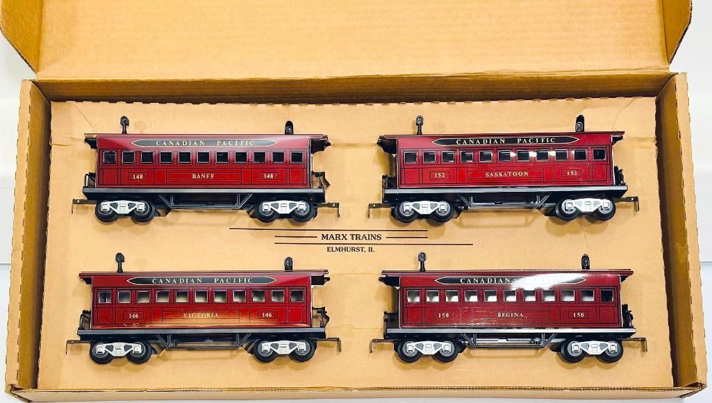 New Marx Modern O Gauge Canadian Pacific Old-time Passenger Car Set Boxed (1 of 2)