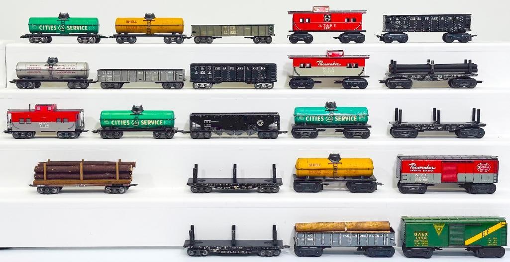 Marx Postwar O Gauge Twenty-Two (22) Assorted Freight Cars (1 of 8)