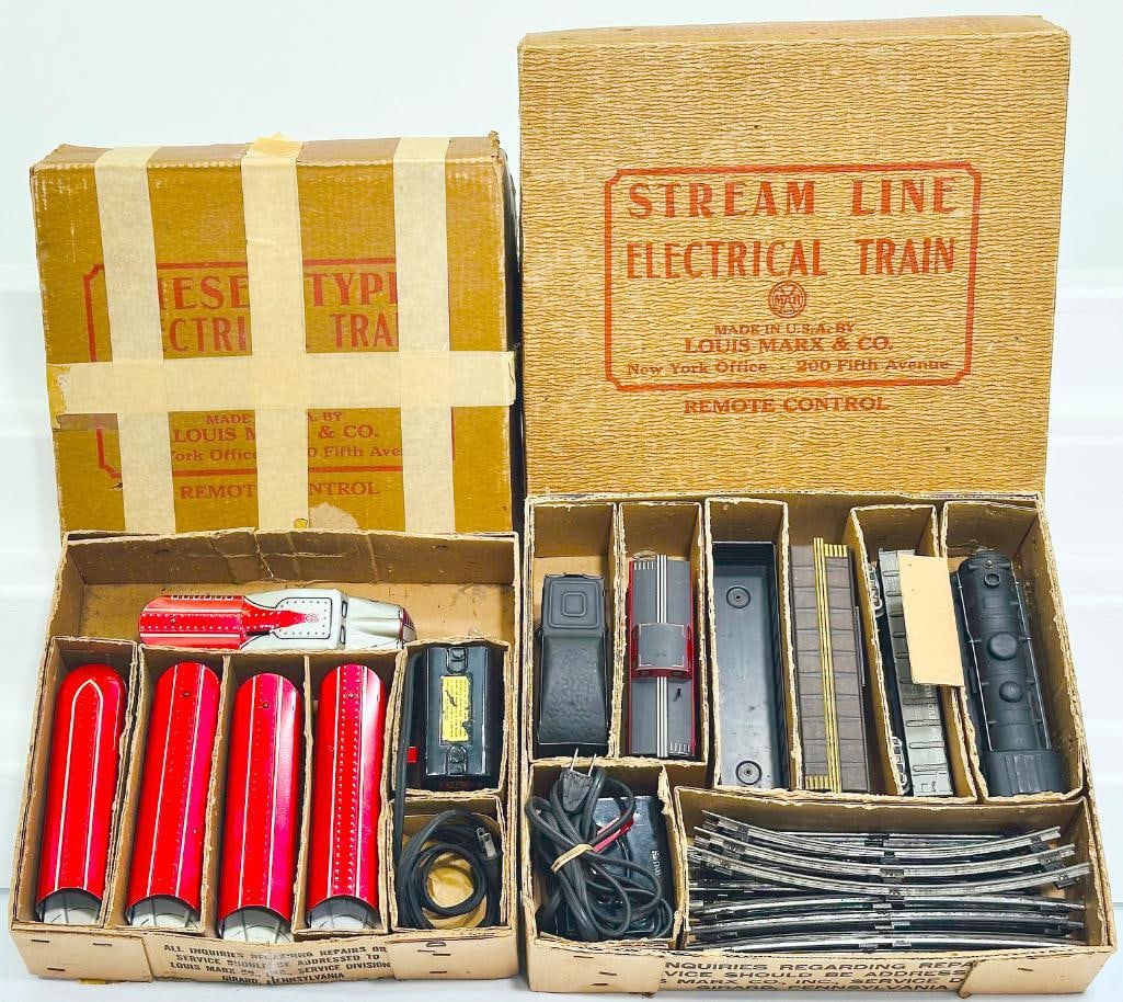 Marx Postwar O Gauge Set No. 25224 999 Freight Set/Set No. 7674 M10005 Union Pacific Red and Silver (1 of 5)