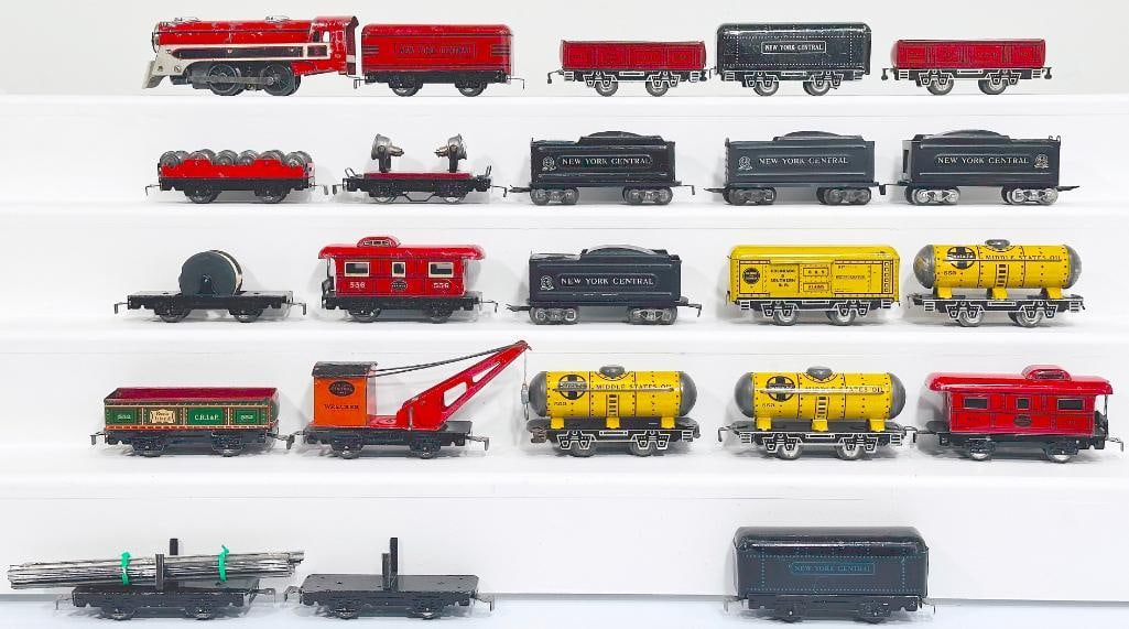 Marx Prewar O Gauge Commodore Vanderbilt Passenger Set/ Joyline Couplers/Marx Prewar O Gauge Loco (1 of 8)