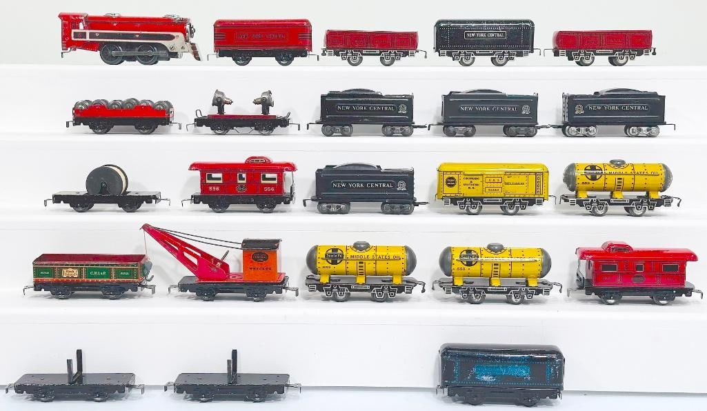 Marx Prewar O Gauge Commodore Vanderbilt Passenger Set/ Joyline Couplers/Marx Prewar O Gauge Loco - 2