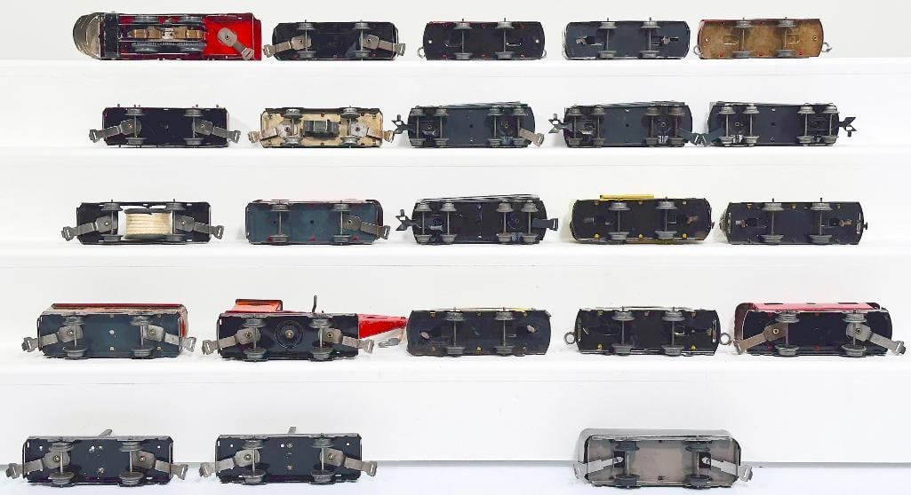 Marx Prewar O Gauge Commodore Vanderbilt Passenger Set/ Joyline Couplers/Marx Prewar O Gauge Loco - 3