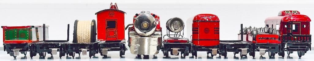 Marx Prewar O Gauge Commodore Vanderbilt Passenger Set/ Joyline Couplers/Marx Prewar O Gauge Loco - 7