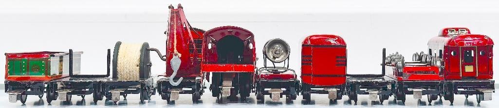 Marx Prewar O Gauge Commodore Vanderbilt Passenger Set/ Joyline Couplers/Marx Prewar O Gauge Loco - 8