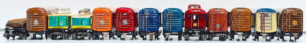 Marx Postwar O Gauge Twenty-four (24) Assorted 6 inch Freight Cars and Twelve Assorted Freight Cars - 10