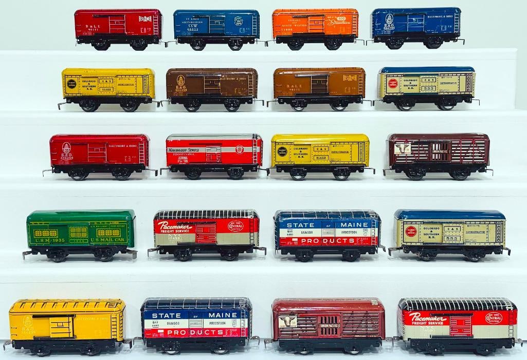 Marx Postwar O Gauge Twenty-four (24) Assorted 6 inch Freight Cars and Twelve Assorted Freight Cars - 2