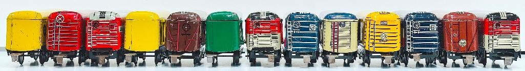 Marx Postwar O Gauge Twenty-four (24) Assorted 6 inch Freight Cars and Twelve Assorted Freight Cars - 9