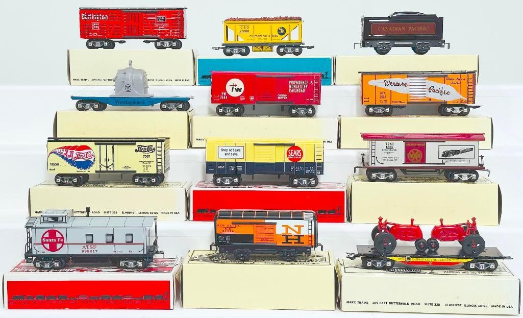 New Marx Modern O Gauge Twelve (12) Assorted Freight Cars Boxed (1 of 8)