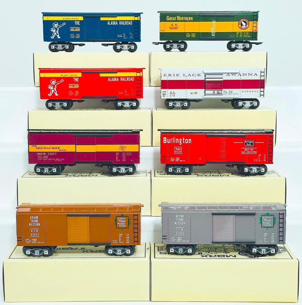 New Marx Modern O Gauge Northern Railroads Collector Series No. 2 Alaska Railroad - Milwaukee Road: New Marx Modern O Gauge Northern Railroads Collector Series No. 2 Alaska Railroad - Milwaukee Road, Great Northern and Mideastern Railroads Collectors Series No. 3 Burlington - Erie Lackawanna -