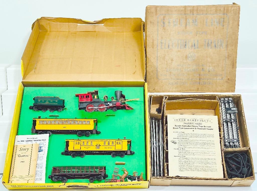 Lionel Postwar O Gauge The General Frontier Pack Passenger Set Boxed and Marx Unknown Set No. Boxed (1 of 5)