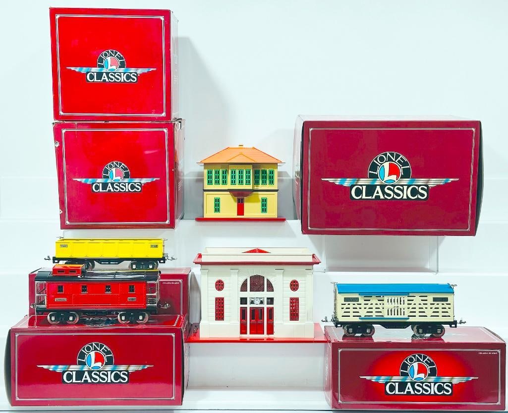Lionel Modern Standard Gauge Classics 437 Tower -1115 Passenger Station -1512 Gondola -1517 Caboose (1 of 10)