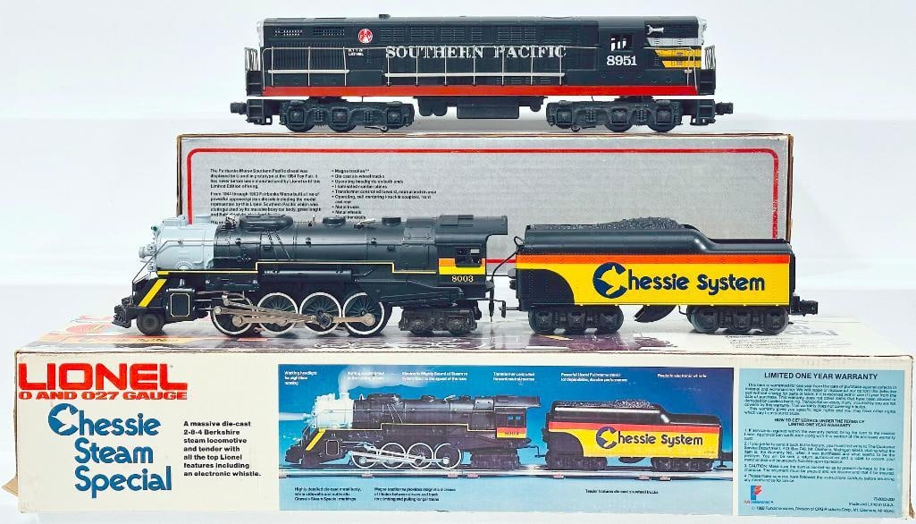 Lionel Modern O Gauge Southern Pacific Fairbanks Morse Dual Motor Diesel Engine/Chessie Special (1 of 9)
