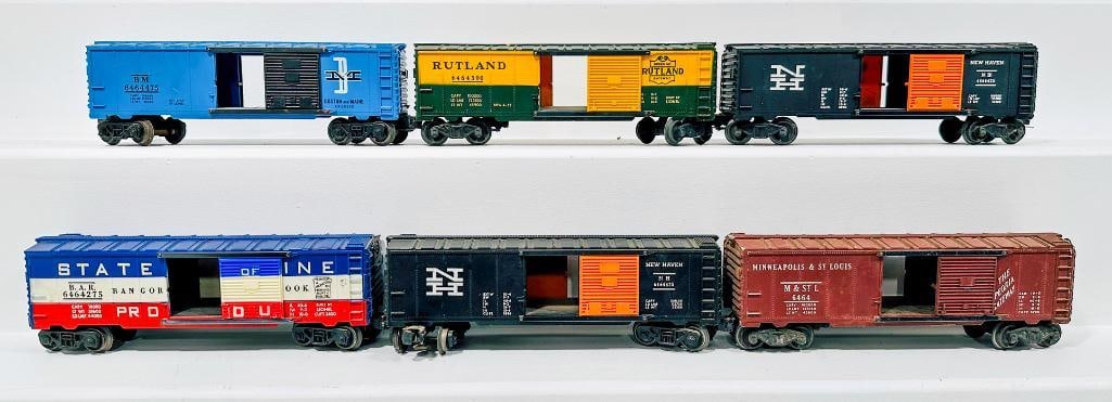 Lionel Postwar O Gauge Six (6) Assorted 6464 Box Cars (1 of 6)