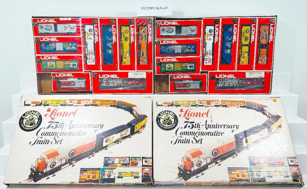 Lionel Modern O Gauge 75th Anniversary Commemorative Train Set Boxed X2 (1 of 7)