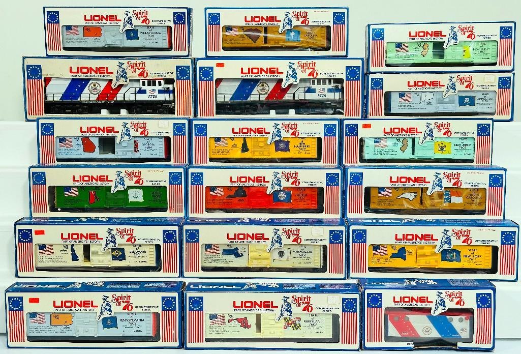 Lionel Modern O Gauge Spirit of 76 U36B Diesel X2/ Sixteen (16) Assorted Spirit of 76 Freight Cars (1 of 9)