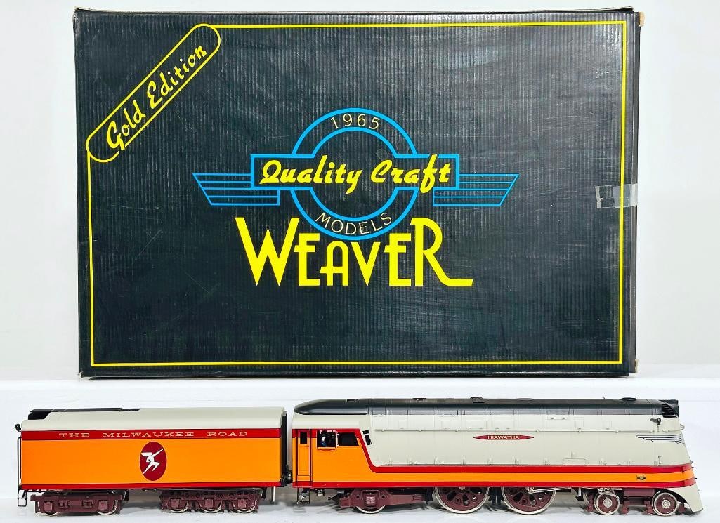 Weaver Models Modern O Gauge Milwaukee Road Hiawatha Atlantic 4 - 4 - 2 Locomotive and Tender Boxed: Weaver Models Modern O Gauge Milwaukee Road Hiawatha Atlantic 4 - 4 - 2 Locomotive and Tender Boxed, in C8 or better and with its original box.