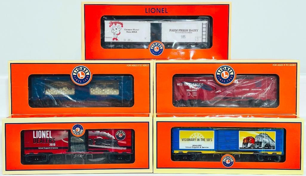 Lionel Modern O Gauge Five (5) Assorted Freight Cars Boxed (1 of 5)