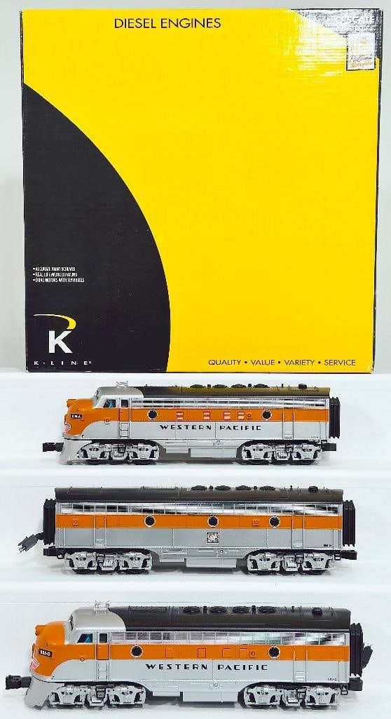 K-Line Modern O Gauge Western Pacific F - 7 ABA Diesel Engine Set Boxed (1 of 8)
