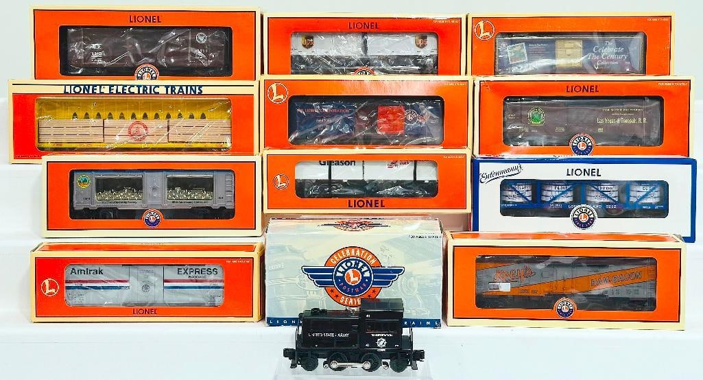 Lionel Modern O Gauge Eleven (11) Assorted Freight Cars Boxed and PW #41 Army Transportation Corps (1 of 12)